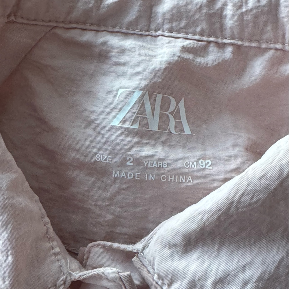 NWOT. Zara Water Repellant Mauve Pink Parka Size 2 Years - Picture 3 of 5